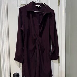 LOFT Rich Plum Dress